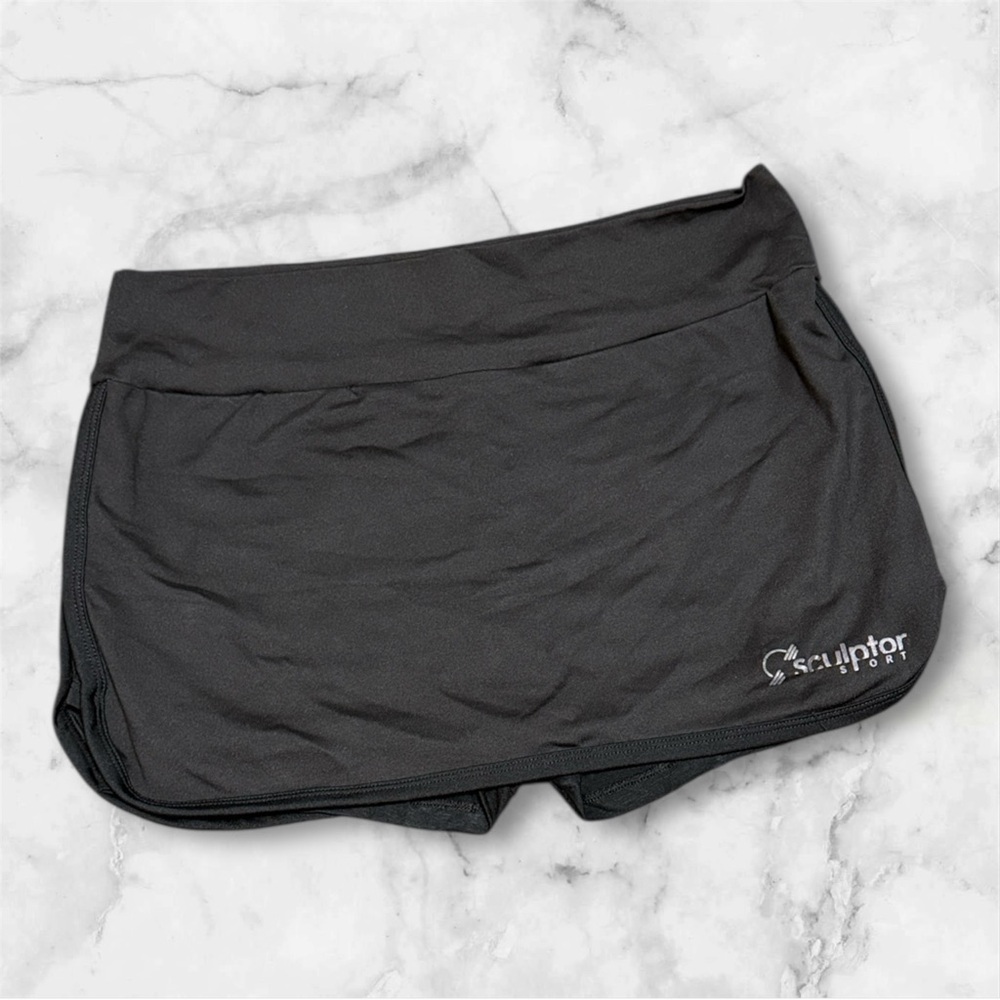 Sculptor Black Athletic Skort size XL soft material stretchy NWT